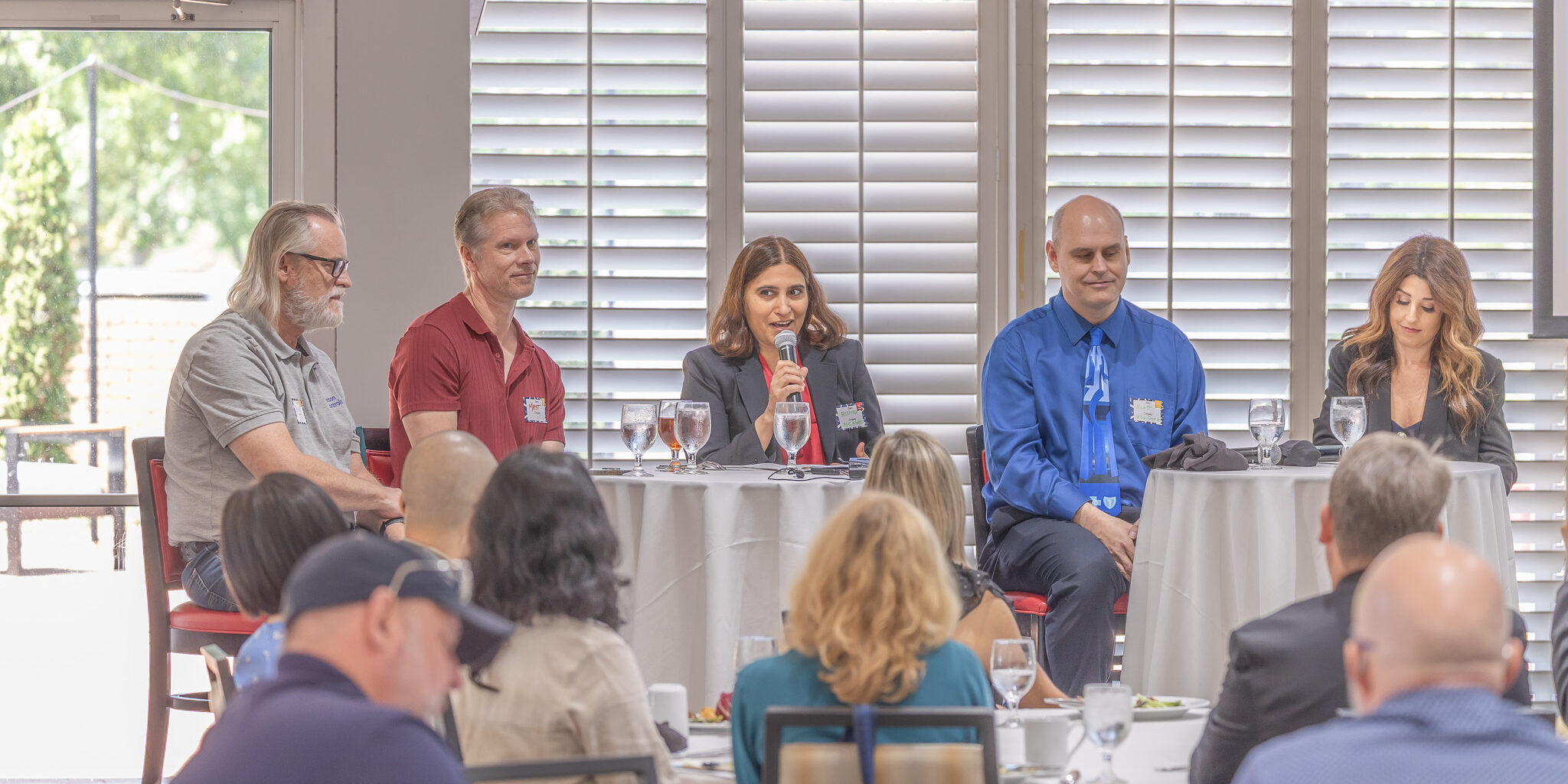 Our luncheon panelists discuss data analytics at our AMA Triangle event.
