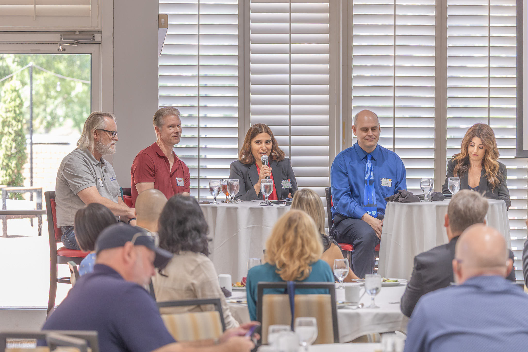 Our luncheon panelists discuss data analytics at our AMA Triangle event.
